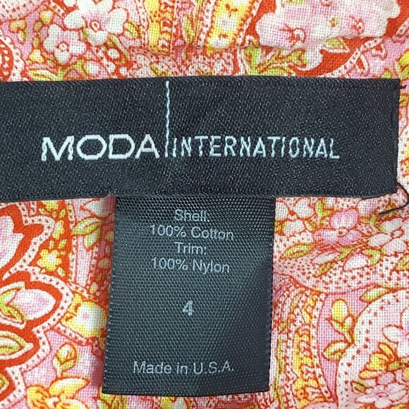 Vintage Moda International Womens Y2K Babydoll Lace Trim Dress Size 4 Preppy - Picture 4 of 11